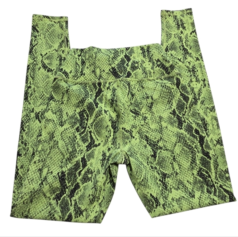 Alo Yoga Snakeskin Vapor Leggings Green Size Small - Picture 6 of 12
